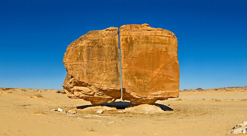 Al Naslaa: meet Earth's most bizarre geological rock formation - Big Think Al Naslaa: meet Earth's most bizarre geological rock formation - Big Think
