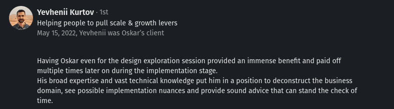 Workshop recommendation
