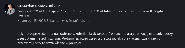 Workshop recommendation