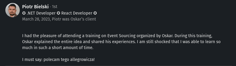Workshop recommendation