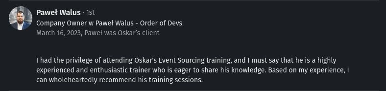 Workshop recommendation