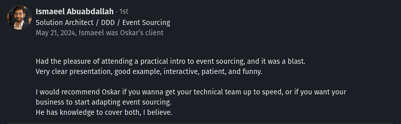 Workshop recommendation