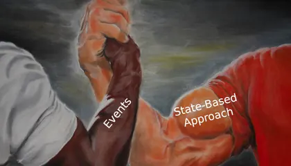 How events can help in making the state-based approach efficient